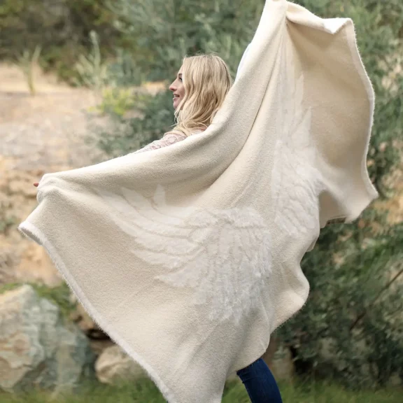 BIG LOVIE Dream WINGS Plush Blanket - Big (Various Colors)