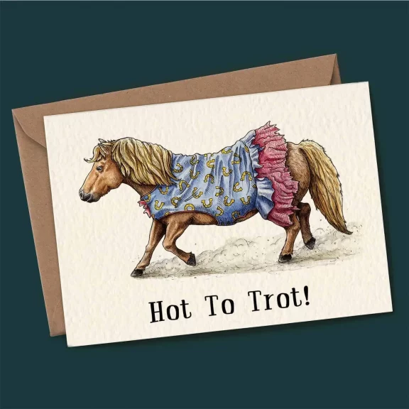 "Hot to Trot!" Greeting Card