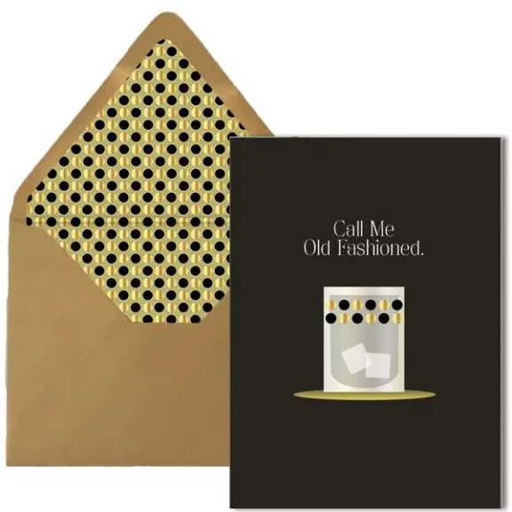 “Call Me Old Fashioned” Cocktail Greeting Card