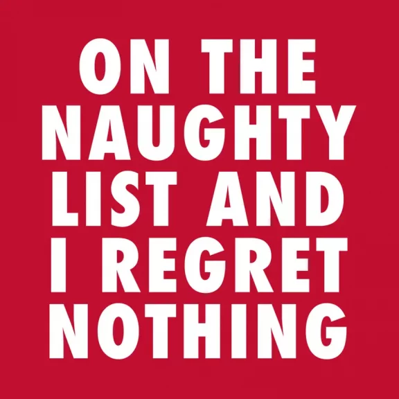 "I Regret Nothing" - Holiday Cocktail Napkins