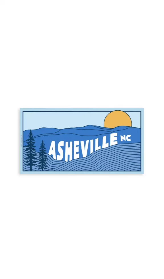 Asheville Landscape Sticker
