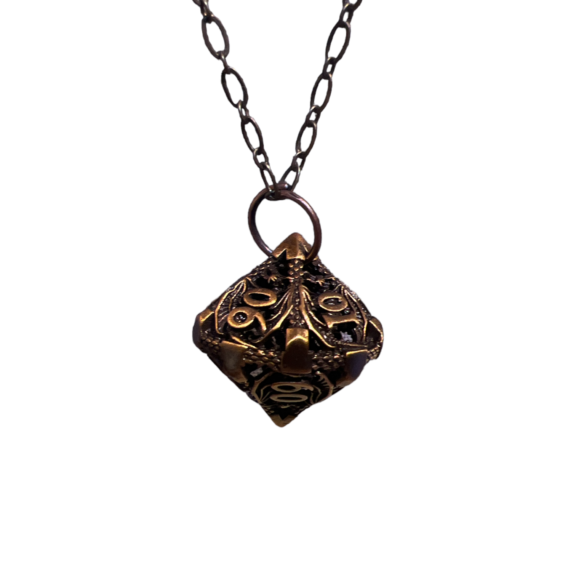 Vintage Dungeons & Dragons Dice Necklace