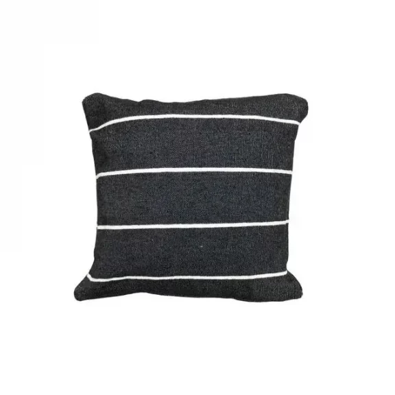 Moroccan Black & White Cotton Pillow Cover w/ Insert 20x20