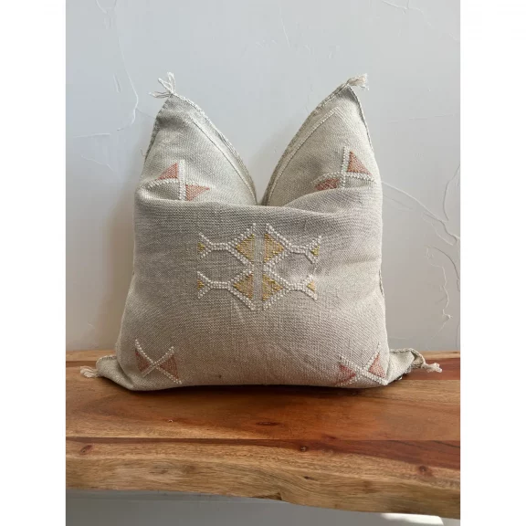 Moroccan Cactus Silk Pillow Cover w/ Insert 20x20